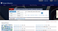 Desktop Screenshot of library.upenn.edu