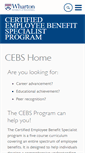 Mobile Screenshot of cebs.wharton.upenn.edu