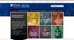 Desktop Screenshot of executiveeducation.wharton.upenn.edu