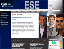 Tablet Screenshot of ese.upenn.edu