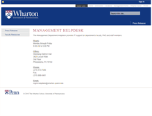 Tablet Screenshot of mgmt-helpdesk.wharton.upenn.edu