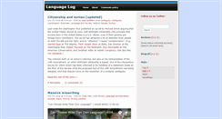 Desktop Screenshot of languagelog.ldc.upenn.edu