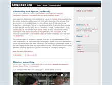 Tablet Screenshot of languagelog.ldc.upenn.edu