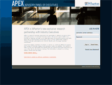 Tablet Screenshot of apex.wharton.upenn.edu