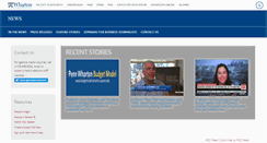 Desktop Screenshot of news.wharton.upenn.edu