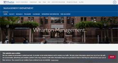 Desktop Screenshot of mgmt.wharton.upenn.edu