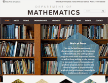 Tablet Screenshot of math.upenn.edu