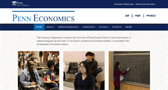 Desktop Screenshot of economics.sas.upenn.edu