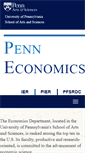 Mobile Screenshot of economics.sas.upenn.edu