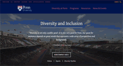 Desktop Screenshot of diversity.upenn.edu