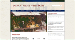Desktop Screenshot of history.upenn.edu