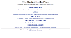 Desktop Screenshot of onlinebooks.library.upenn.edu