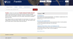 Desktop Screenshot of franklin.library.upenn.edu
