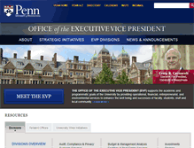Tablet Screenshot of evp.upenn.edu