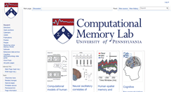 Desktop Screenshot of memory.psych.upenn.edu