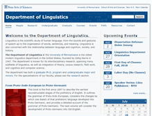 Tablet Screenshot of ling.upenn.edu