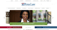 Desktop Screenshot of law.upenn.edu
