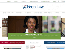 Tablet Screenshot of law.upenn.edu