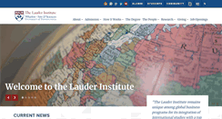 Desktop Screenshot of lauder.wharton.upenn.edu